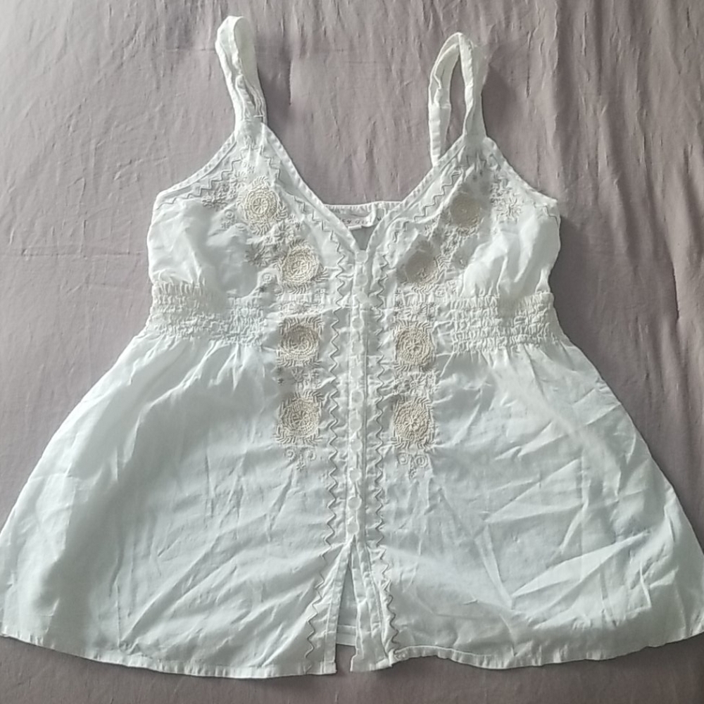 Boho tank top with detail design